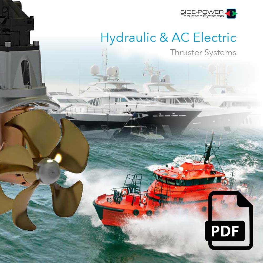 bow thrusters side power thruster system hydraulic ac electric boat